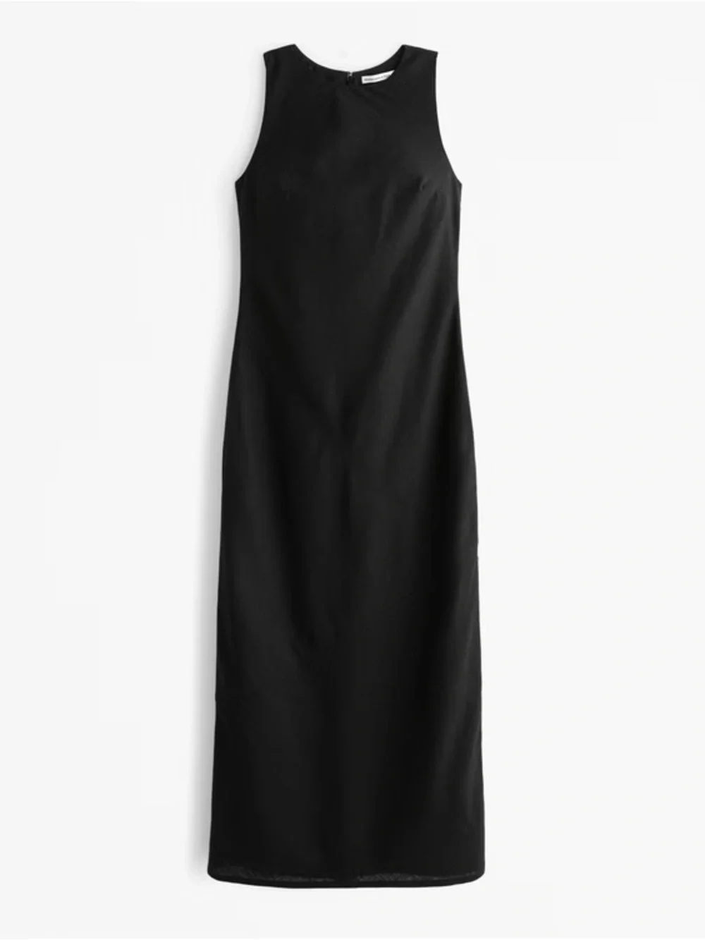 A&F High-Neck Linen-Blend Maxi Dress
